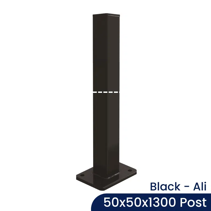 PoolSafe - 50x50mm x 1300mm - Aluminium -  Base Plated - B