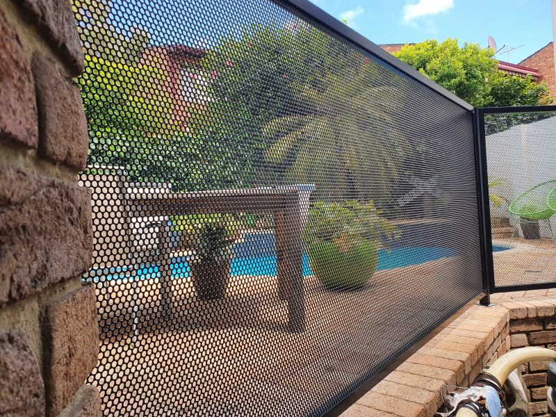 Perforated Fence Panels - KIT with Frame - 2000mmW x 1180mmH - Image 4