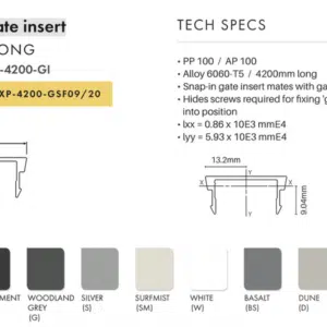 CTS - XPS - GATE FRAME COVER - 26 x 12mm - S - Image 2