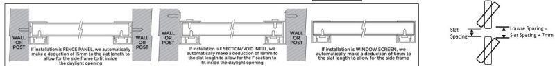 Slat Fence with Louvre Bracket in Basalt – Matt - Image 3