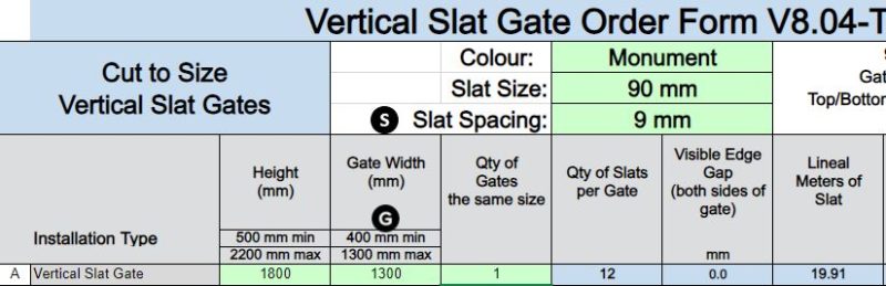 Custom Vertical Slat Gate - Jennifer- MN - Image 2