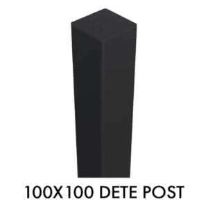 Security Fencing Post – Zeus Steel - 3000mm POST- 100x100mm - BLACK