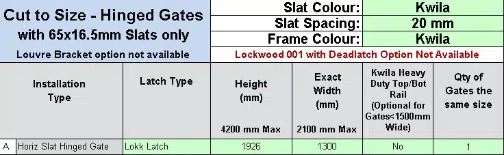Custom - Horizontal Slat Gate - Zia Kwila - Image 3